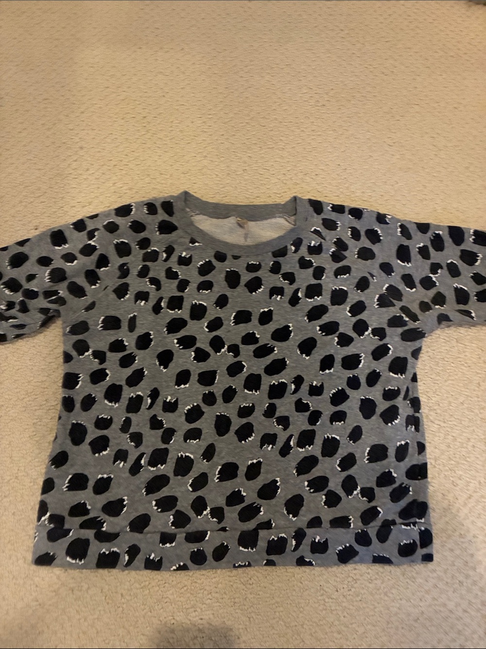 Women’s Grey Leopard Print Sweatshirt